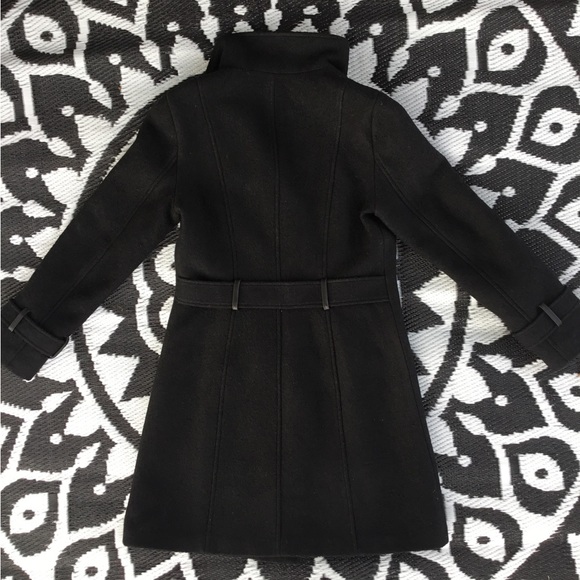 SOIA & KYO Wool Coat with leather detail - medium - Picture 2 of 9